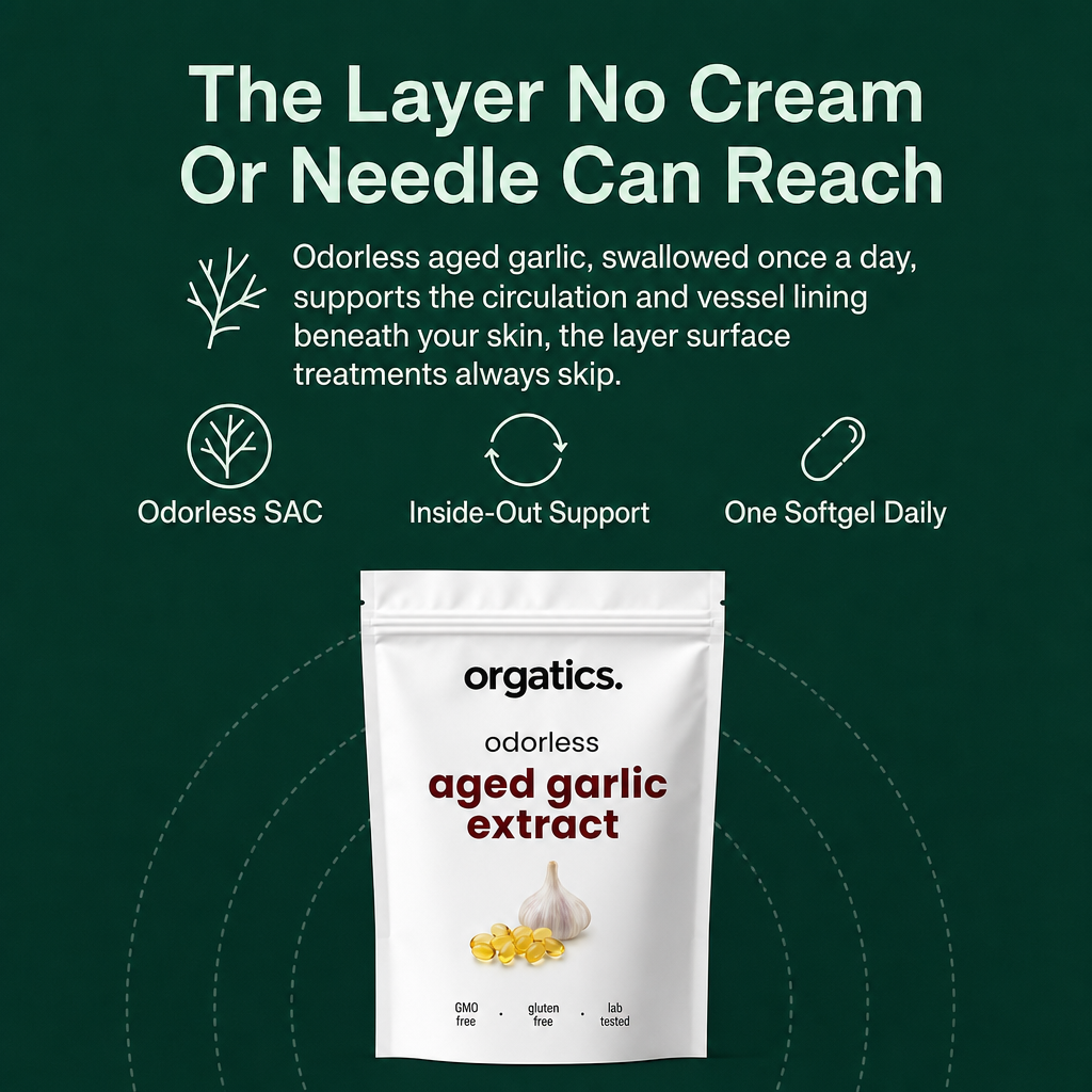 ORGATICS ODORLESS AGED GARLIC EXTRACT - FOR SPIDER VEINS SUPPORT