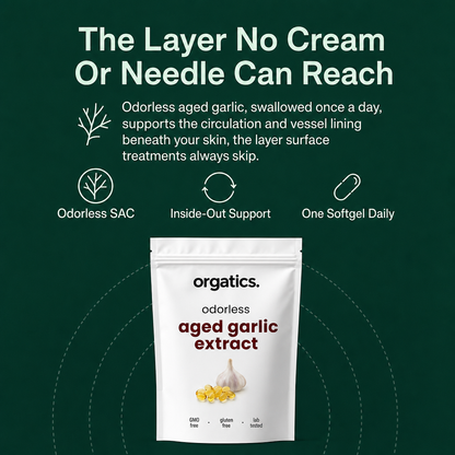 ORGATICS ODORLESS AGED GARLIC EXTRACT - FOR SPIDER VEINS SUPPORT
