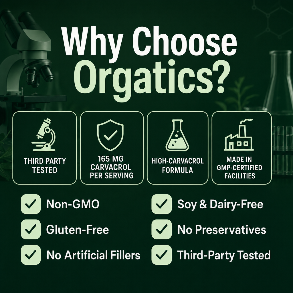 ORGATICS OREGANO & BLACK SEED OIL — CLEARS PSORIASIS FROM THE INSIDE OUT