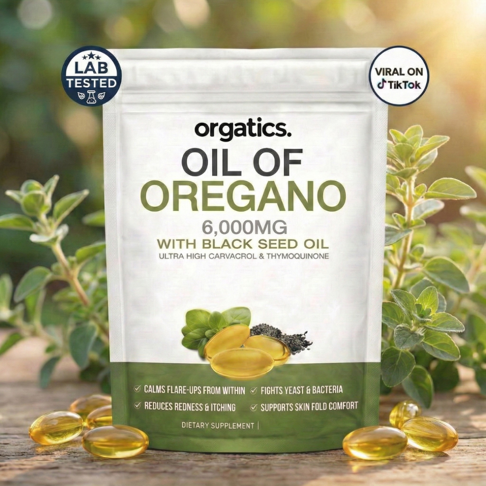 ORGATICS OREGANO & BLACK SEED OIL - BREAKS THE UNDER-BREAST IRRITATION CYCLE