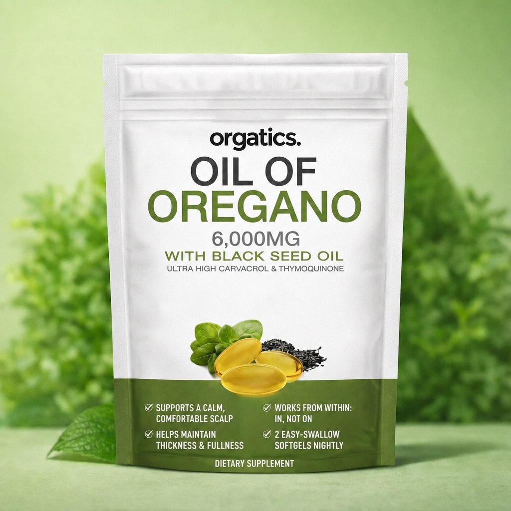 ORGATICS OREGANO & BLACK SEED OIL - ALOPECIA & THINNING HAIR SUPPORT