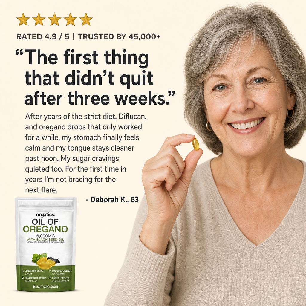 ORGATICS OREGANO & BLACK SEED OIL - FOR CANDIDA & GUT BALANCE