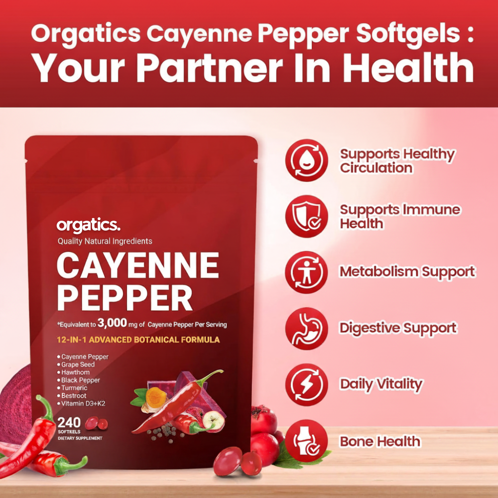 Orgatics - Cayenne Pepper Softgels
