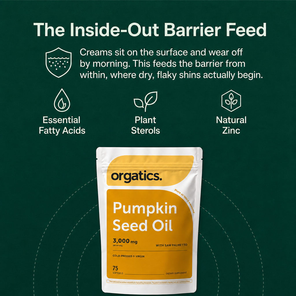 ORGATICS PUMPKIN SEED OIL COMPLEX - FOR FLAKY "ALLIGATOR" SHINS SUPPORT