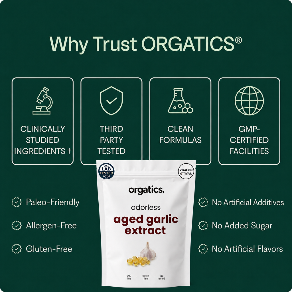 ORGATICS AGED GARLIC EXTRACT - FOR EDEMA SUPPORT