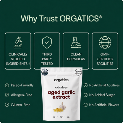 ORGATICS AGED GARLIC EXTRACT - FOR EDEMA SUPPORT