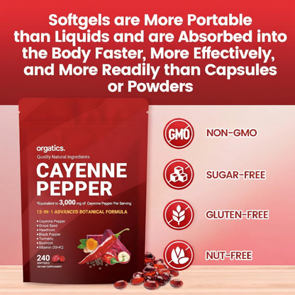 Orgatics - Cayenne Pepper Softgels
