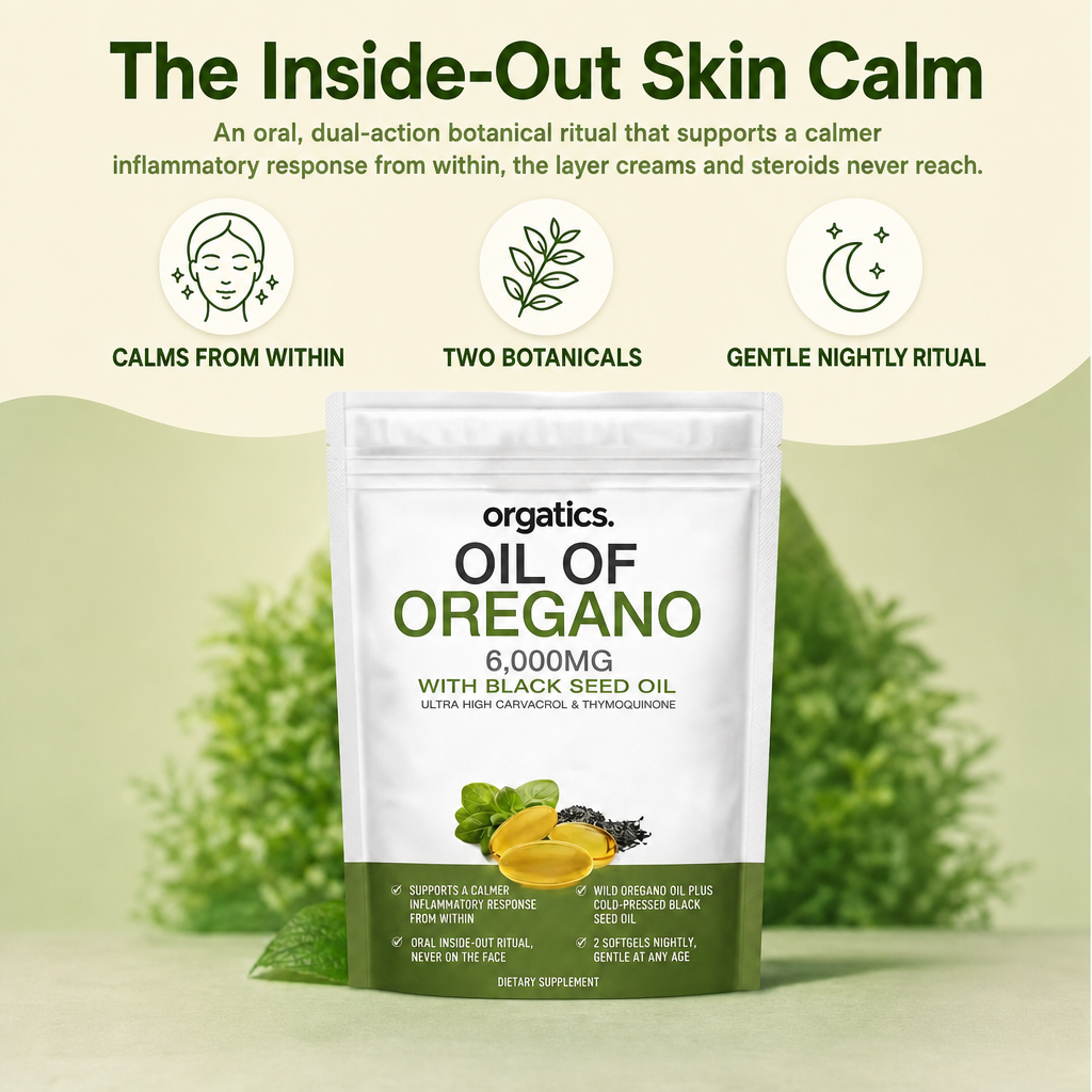 ORGATICS OREGANO & BLACK SEED OIL - FOR PERIORAL DERMATITIS & SKIN CALM SUPPORT