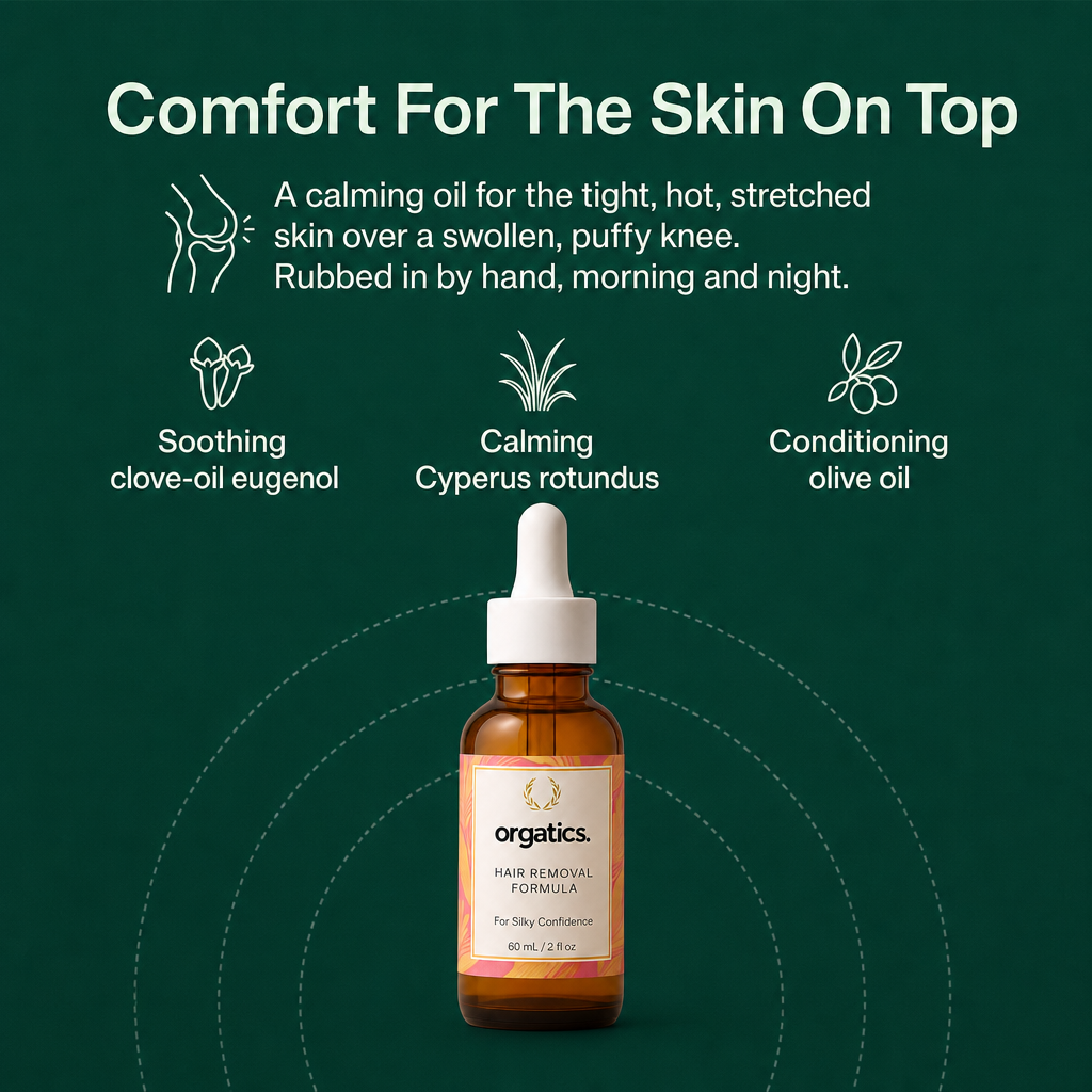 ORGATICS CYPERUS ROTUNDUS OIL - FOR SWOLLEN, PUFFY KNEES SUPPORT