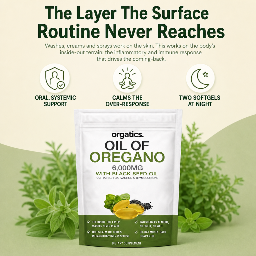 ORGATICS OREGANO & BLACK SEED OIL - FOR TINEA VERSICOLOR & INSIDE-OUT SKIN SUPPORT