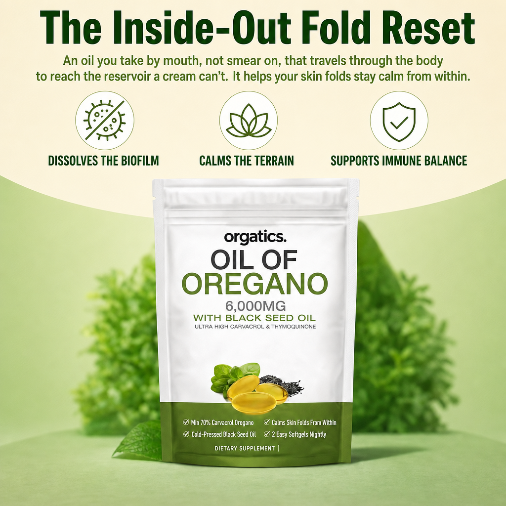 ORGATICS OREGANO & BLACK SEED OIL - FOR INTERTRIGO & CALM SKIN FOLDS