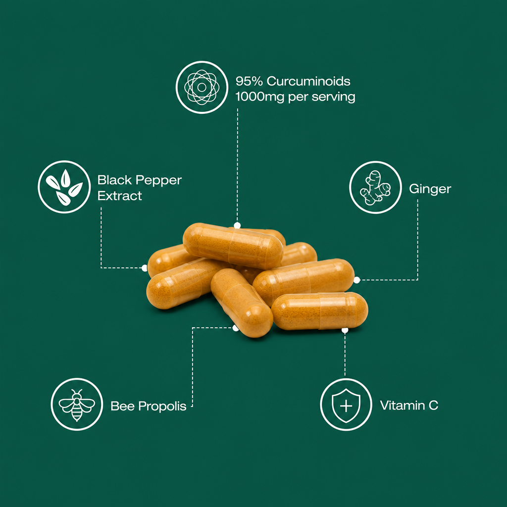 ORGATICS TURMERIC CURCUMIN - FOR JOINT PAIN / CHRONIC INFLAMMATION ANGLE SUPPORT