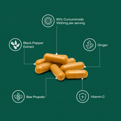 ORGATICS TURMERIC CURCUMIN - FOR JOINT PAIN / CHRONIC INFLAMMATION ANGLE SUPPORT