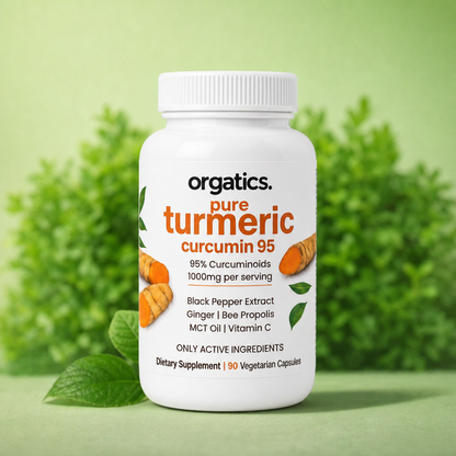 ORGATICS TURMERIC CURCUMIN - FOR JOINT PAIN / CHRONIC INFLAMMATION ANGLE SUPPORT