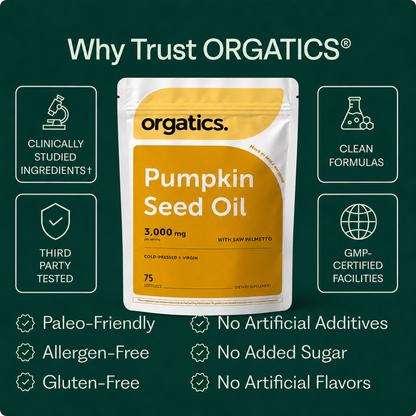 ORGATICS PUMPKIN SEED OIL COMPLEX - FOR FLAKY "ALLIGATOR" SHINS SUPPORT