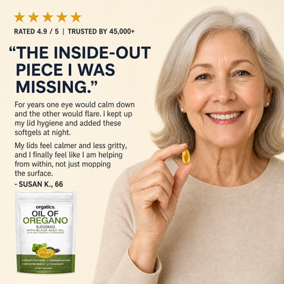 ORGATICS OREGANO & BLACK SEED OIL - FOR BLEPHARITIS & EYELID COMFORT