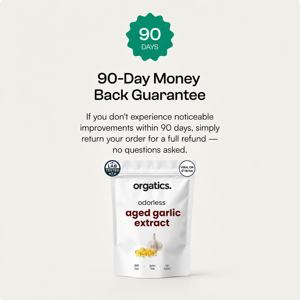 ORGATICS ODORLESS AGED GARLIC EXTRACT - FOR SPIDER VEINS SUPPORT