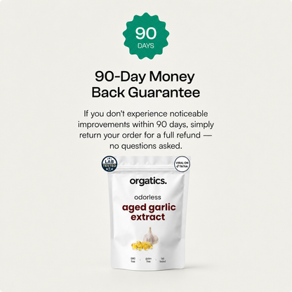 ORGATICS ODORLESS AGED GARLIC EXTRACT - FOR SPIDER VEINS SUPPORT