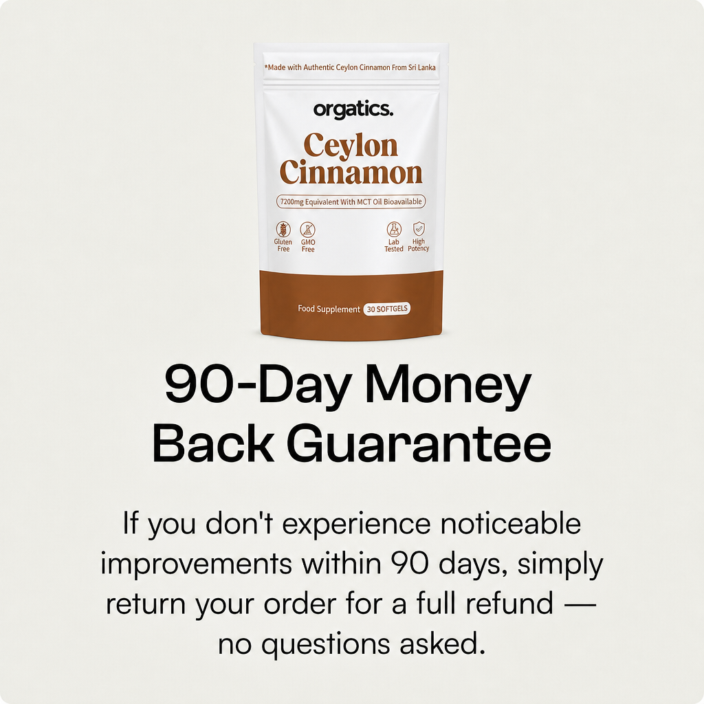 ORGATICS CEYLON CINNAMON & MCT OIL - FOR WHITE TONGUE / RED PALATE UNDER DENTURES SUPPORT