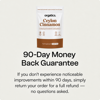 ORGATICS CEYLON CINNAMON & MCT OIL - FOR WHITE TONGUE / RED PALATE UNDER DENTURES SUPPORT