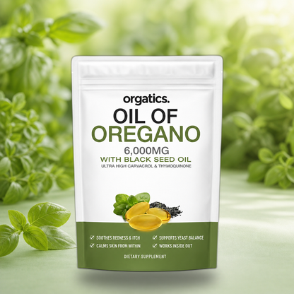 ORGATICS OREGANO & BLACK SEED OIL - SOOTHES SKIN FOLD IRRITATION