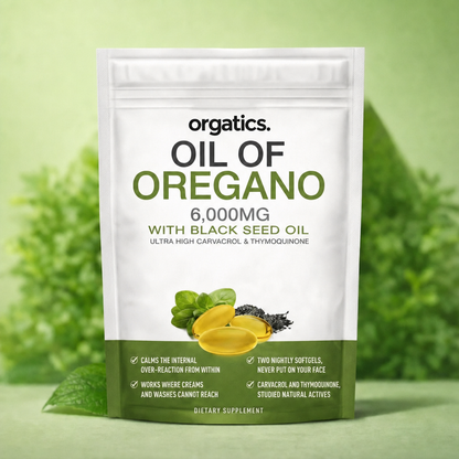 ORGATICS OREGANO & BLACK SEED OIL - FOR SEBORRHEIC SKIN SUPPORT
