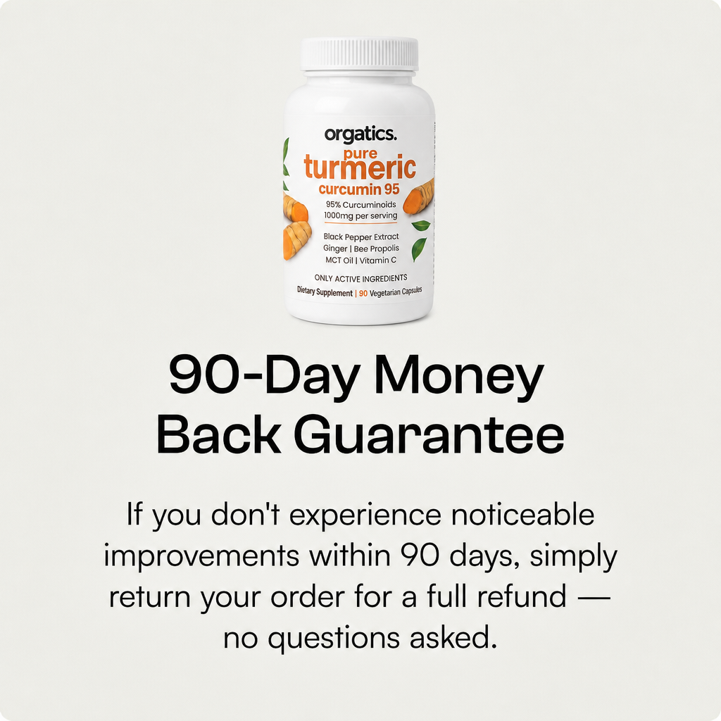 ORGATICS TURMERIC CURCUMIN - FOR JOINT PAIN / CHRONIC INFLAMMATION ANGLE SUPPORT