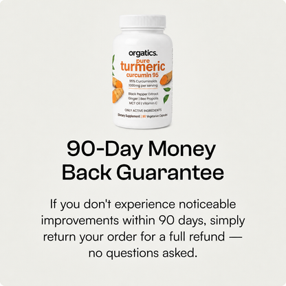 ORGATICS TURMERIC CURCUMIN - FOR JOINT PAIN / CHRONIC INFLAMMATION ANGLE SUPPORT
