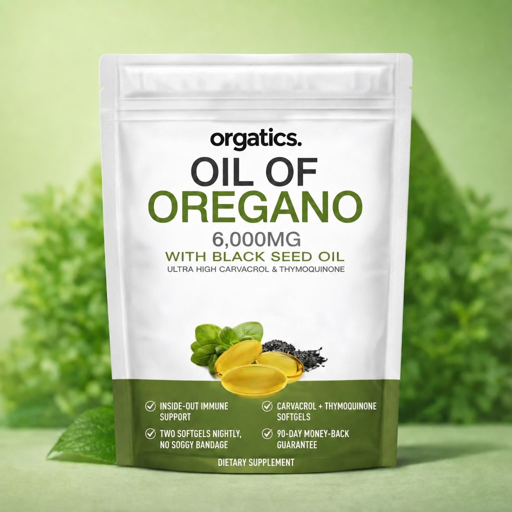 ORGATICS OREGANO & BLACK SEED OIL - FOR HAND WARTS & IMMUNE SUPPORT