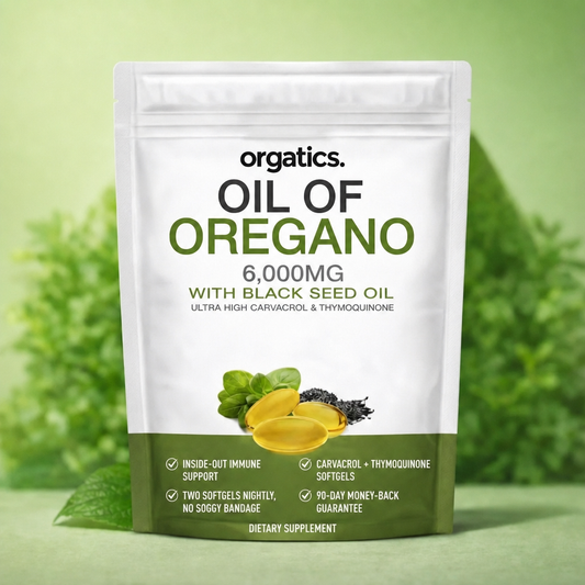 ORGATICS OREGANO & BLACK SEED OIL - FOR HAND WARTS & IMMUNE SUPPORT