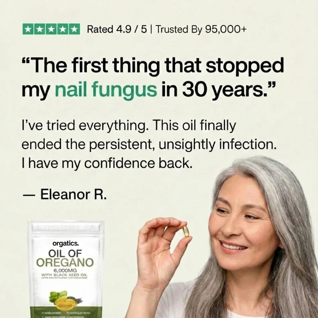 ORGATICS OREGANO & BLACK SEED OIL - ELIMINATES NAIL FUNGUS