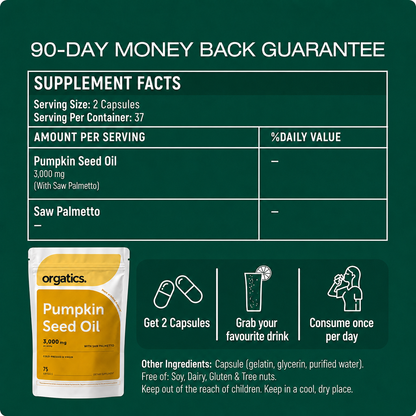 ORGATICS PUMPKIN SEED OIL COMPLEX - FOR BRITTLE, SPLITTING NAILS SUPPORT
