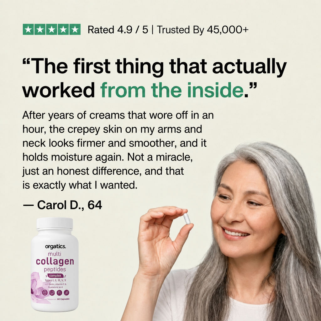 ORGATICS MULTI COLLAGEN COMPLEX - FOR CREPEY SKIN SUPPORT