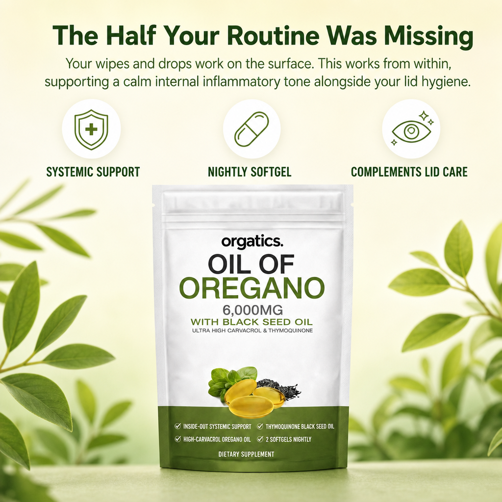 ORGATICS OREGANO & BLACK SEED OIL - FOR BLEPHARITIS & EYELID COMFORT