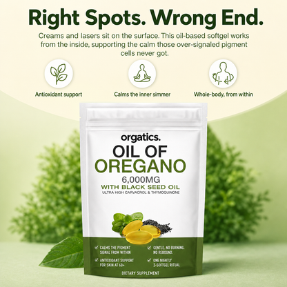 ORGATICS OREGANO & BLACK SEED OIL - FOR HYPERPIGMENTATION & UNEVEN SKIN TONE