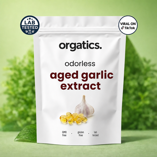 ORGATICS ODORLESS AGED GARLIC EXTRACT - FOR SPIDER VEINS SUPPORT