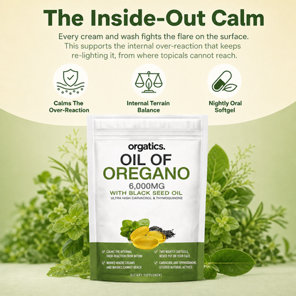 ORGATICS OREGANO & BLACK SEED OIL - FOR SEBORRHEIC SKIN SUPPORT
