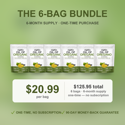 6-Bag Bundle - $20.99 per bag, $125.95 one-time, 6-month supply